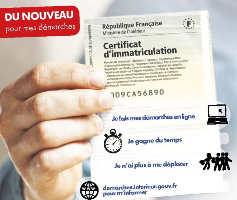 Certificat d'immatriculation